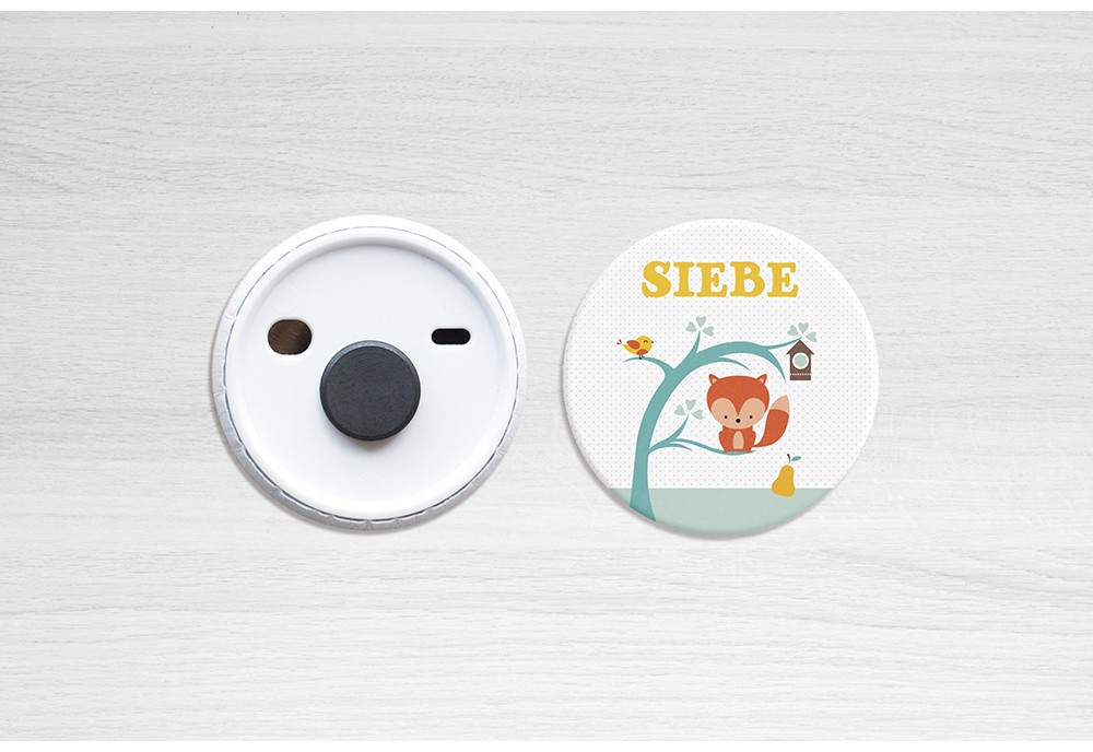 Retro vosje met uil Retro vosje met uil